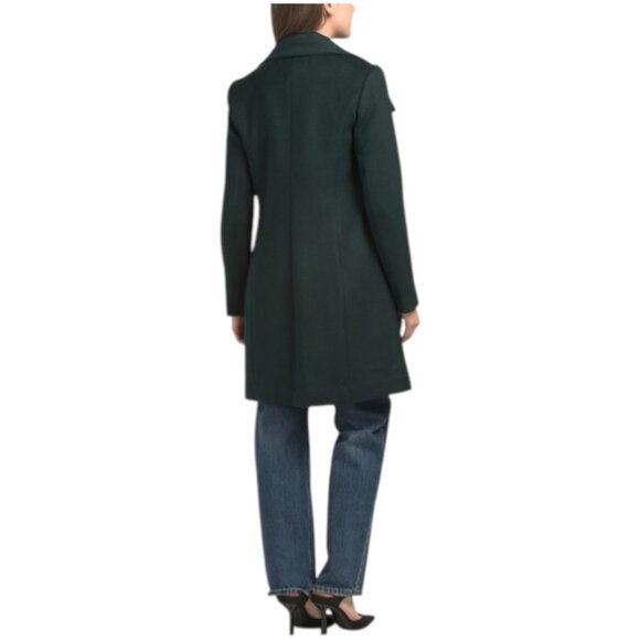 COLE HAAN Wool Blend Oversized Collar Coat - Picture 2 of 2